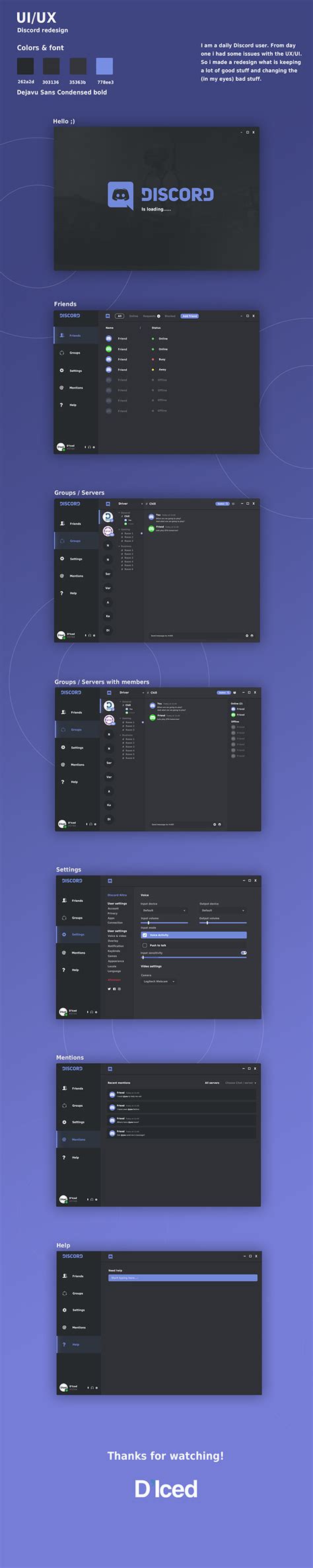 Discord Redesign On Behance