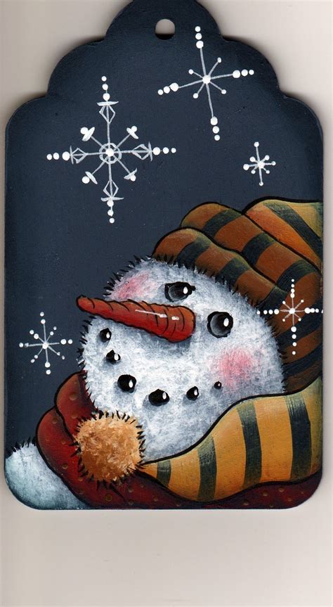 Create a delightful mini door, then accent it with a wreath to match the season. Snowman, Snowflakes, Painting Pattern Packet, Dawksart ...