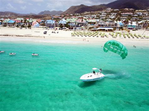 St Maarten Parasailing At Orient Bay Beach St Maarten
