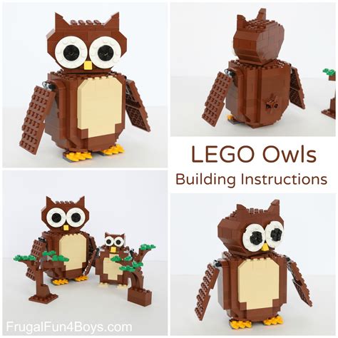 Lego Owl Building Instructions Frugal Fun For Boys And Girls
