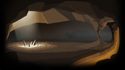 Fantasys Cave Photo Backgrounds For Powerpoint Templates Ppt