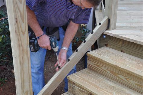 Building And Installing Deck Stair Railings