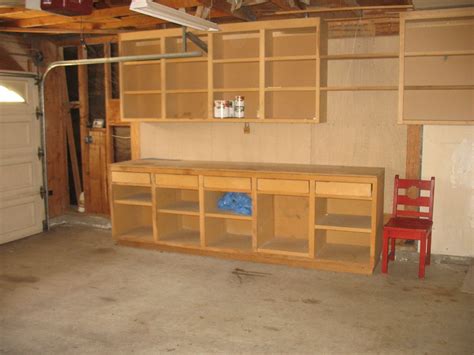 Workbench With Storage Cabinets Plans Garage Workbench Plans Garage