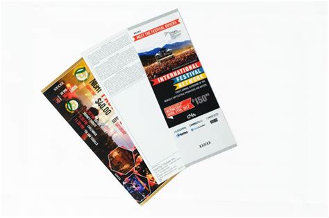 A Brochure With An Image Of A Concert On It