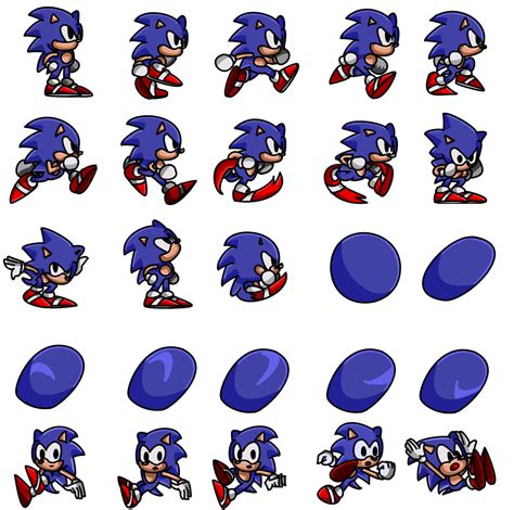 Cartoon Sonic Sprites