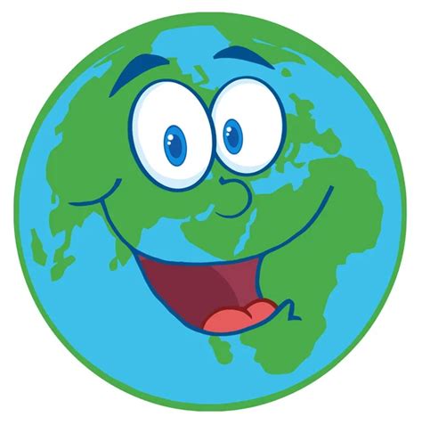 Pictures Cartoon Earth Day Happy Earth Cartoon Character Under Text