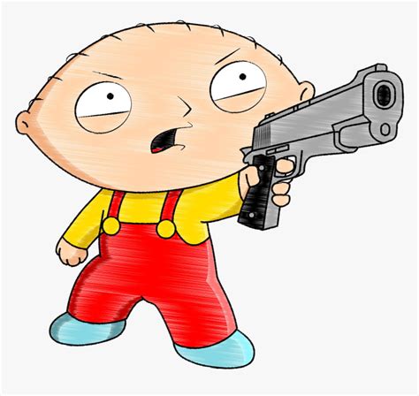 Stewie With A Gun In His Mouth