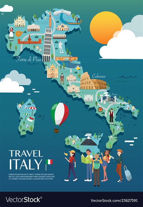 Tourist Map Of Italy Mytouristmaps Com Italy Map Tourist Map Tourist