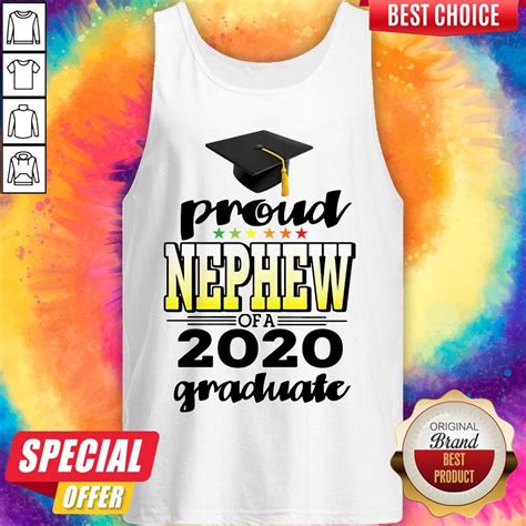 Senior Graduation Proud Nephew Of A 2020 Graduate Shirt