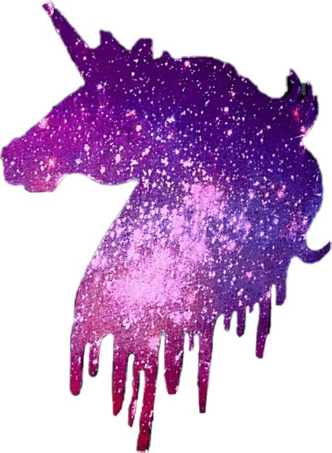 Unicorn Glitter Galaxy Freetoedit Sticker By Idda59