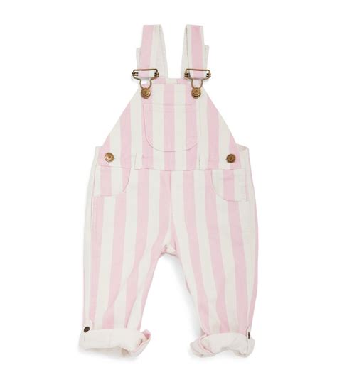 Dotty Dungarees Denim Striped Dungarees 6 24 Months Harrods Us