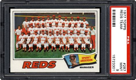 1977 Topps Reds Team Psa Cardfacts
