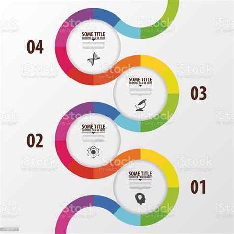 Abstract Colorful Business Path Timeline Infographic Template Vector
