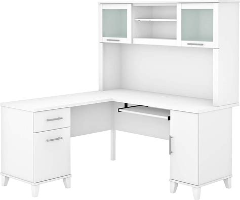 Buy Bush Furniture Somerset 60w L Shaped Desk With Hutch Online At