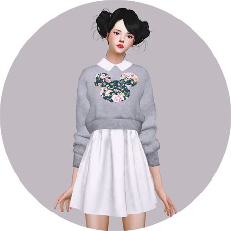 Sims4 Marigold Knit Sweater One Piece And A Dress Sims Update Find Or