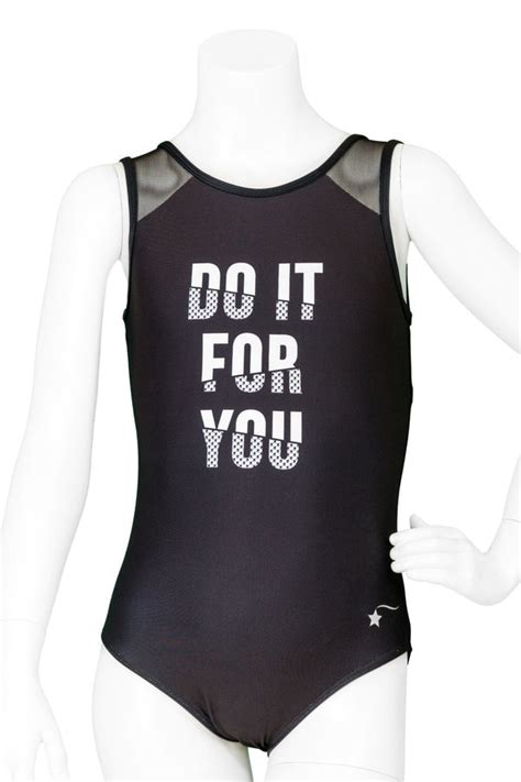 Gymnastics Leotard Do It For You With Mesh Accents Stick It Girl Llc