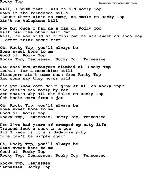 Dolly Parton Song Rocky Top Lyrics