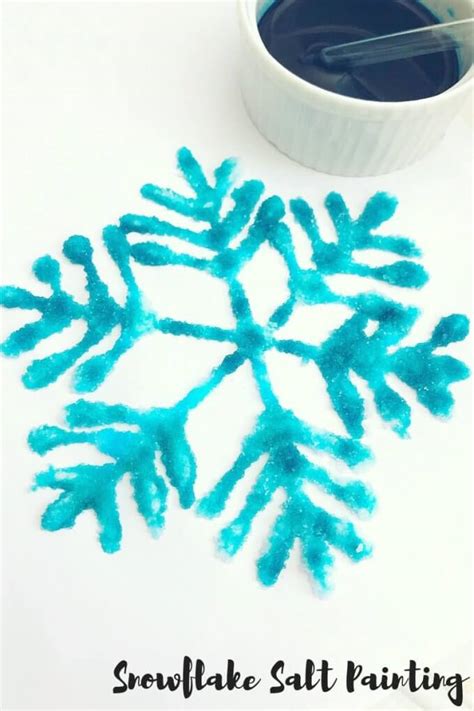 Salt Snowflakes For Winter Art Little Bins For Little Hands