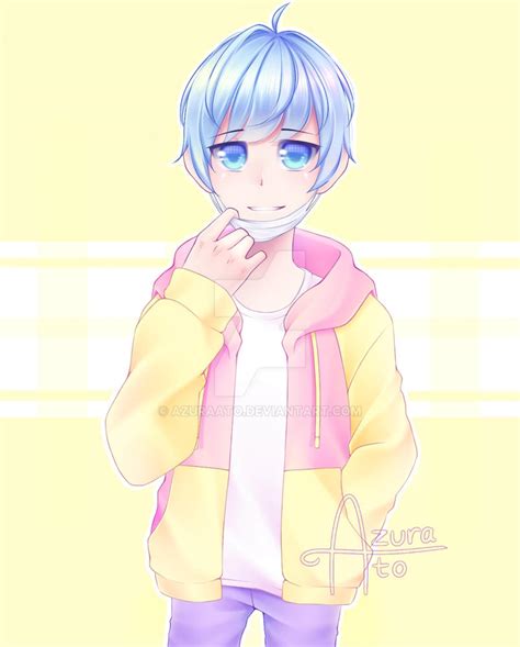 Anime Boy Pastel Art