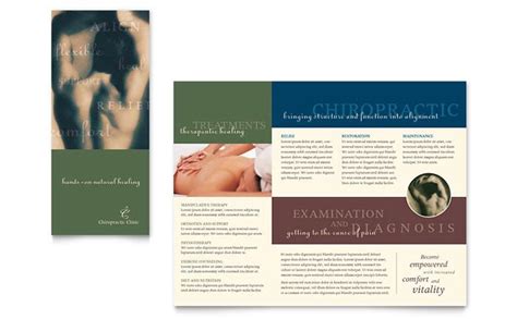 Chiropractor Brochure Template Design Brochure Design Template Brochure Template Brochure