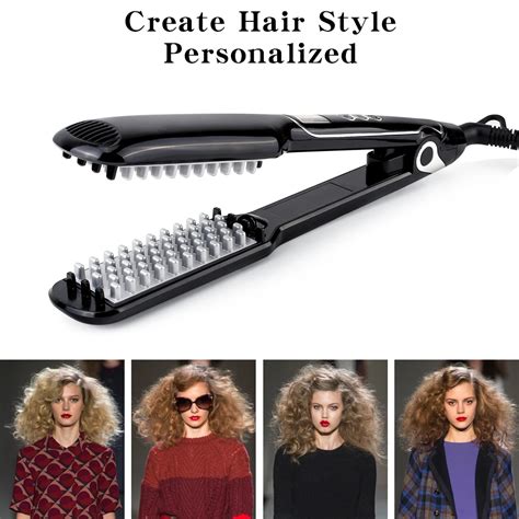 New Hair Volumizing Iron Flat Iron Lcd Display Hair Straightener Suitable For Long Short Hair In