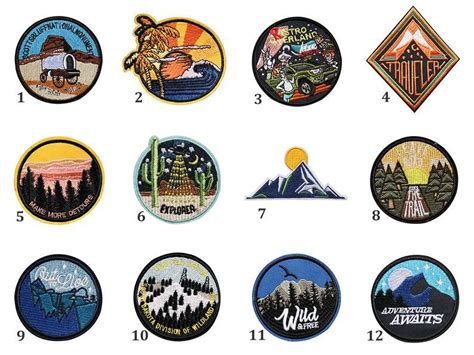 Travel Patches Adventure Patches Explorer Patches Embroidered Patch