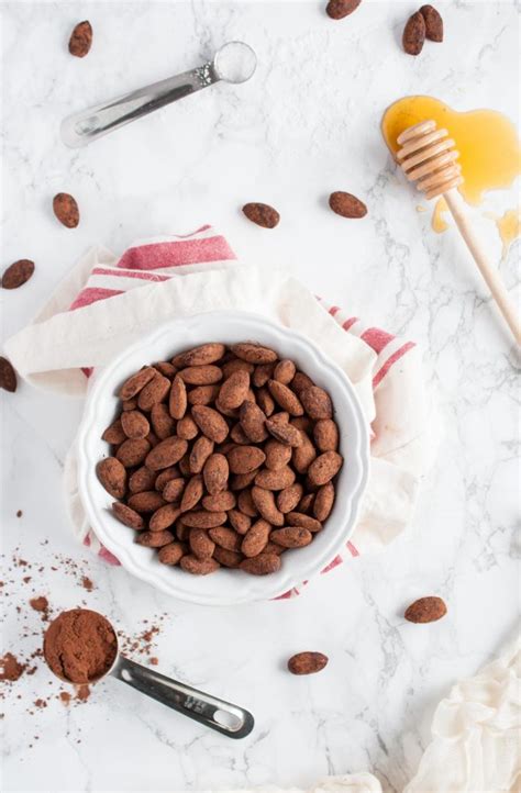 Cocoa Roasted Almonds Feasting Not Fasting