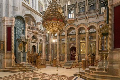 Greek Orthodox Catholicon Church Of The Holy Sepulchre Jerusalem