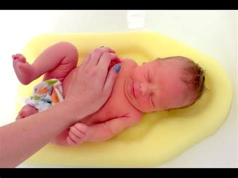 Bathtubs vary greatly in size and function. BABYS FIRST BATH - YouTube