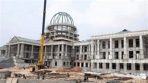 Under Construction Meghalaya Assembly Dome Collapses Sunday Morning