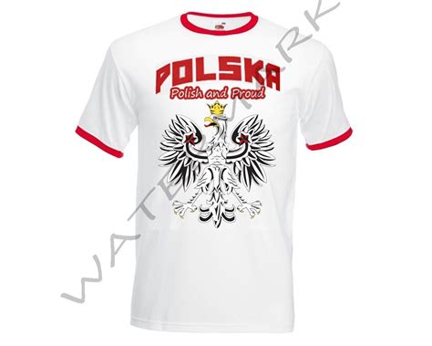 Top Quality T Shirts Men O Neck Poland Footballer Team Polish And Proud