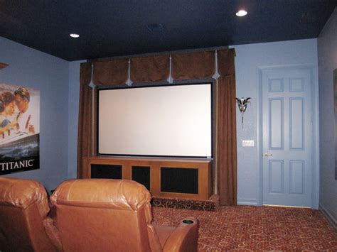 Draperies And Top Treatments For A Home Theater Room Miami By