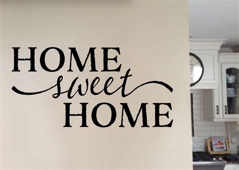 Home sweet home is track #5 on mötley crüe's 1985 lp theatre of pain. Home Sweet Home Version 1 Vinyl Wall Art, wall decal quote