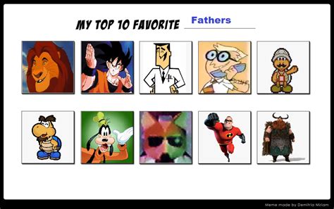 My Top 10 Favorite Fathers By Beewinter55 On Deviantart