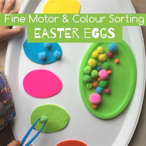 Fine Motor And Colour Sorting Eggs Teach Me Mommy