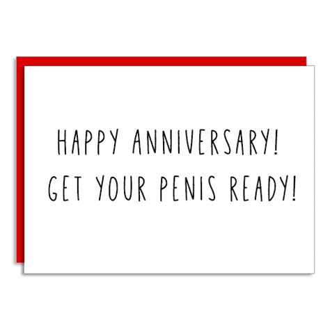 Happy Anniversary Get Your Penis Ready These Cards Are Funny