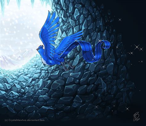 Articuno In Icy Cave Flying Ice Articuno Pokemon Cave Hd