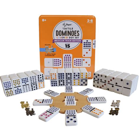 Regal Games Double 15 Mexican Train Dominoes