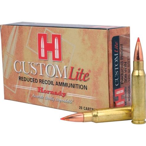 Hornady 308 Winchester 125 Grain Reduced Recoil Sst 308762 Ammo For