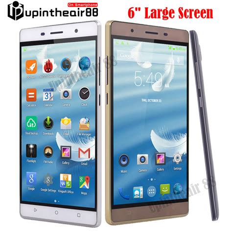 6 Big Screen Android Mobile Phone Wcdma Gsm Mtk6572 Dual