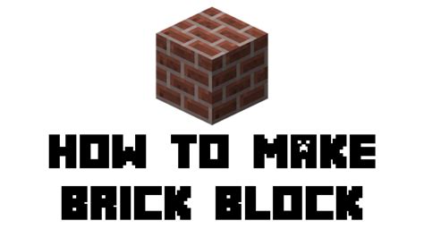 Minecraft Survival How To Make Brick Block Youtube
