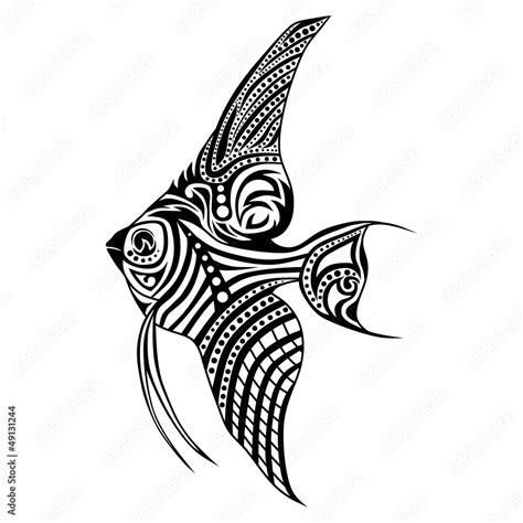Tribal Fish Vector Tattoo Stock Vector Adobe Stock
