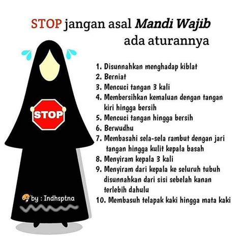 Cara Mandi Wajib Selepas Haid