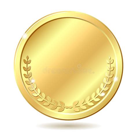 Moneda de oro ilustración del vector Ilustración de dorado