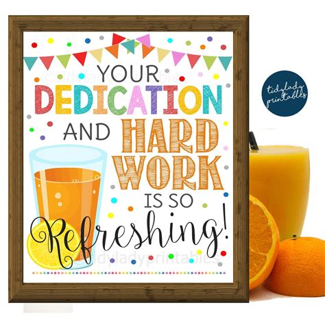 Orange Juice Sign Youre Refreshing Teacher Appreciation Week