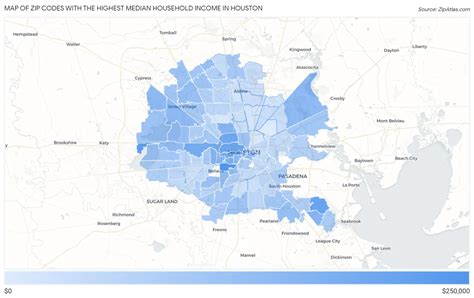 Highest Median Household Income In Houston By Zip Code 2024 Zip Atlas