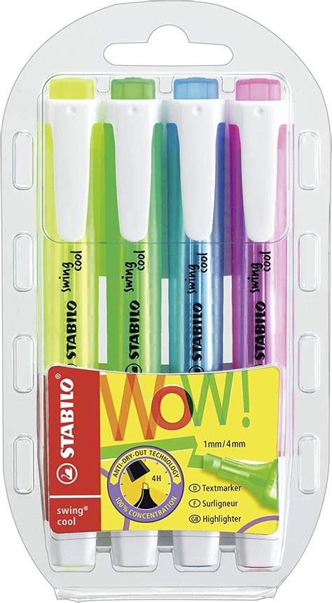 Stabilo Swing Cool Highlighters Pack Of 4