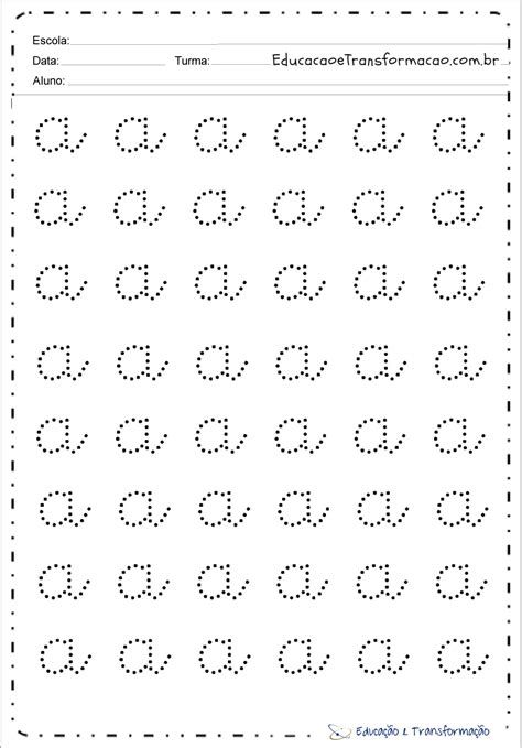 Alfabeto Cursivo Pontilhado Atividades Para Imprimir 610