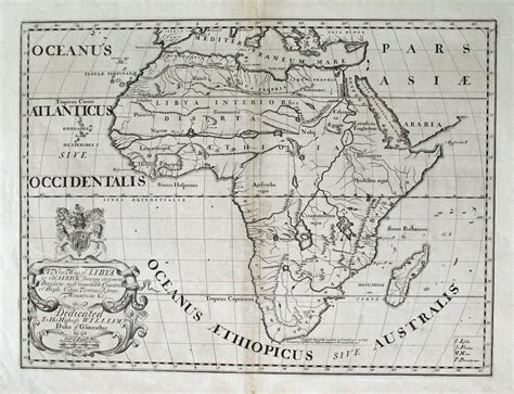 An Old Map Of The Continent That Is Now Called Africa But Clearly