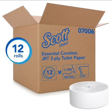 Scott Essential Coreless Toilet Paper 12 Rolls Paintplace New York